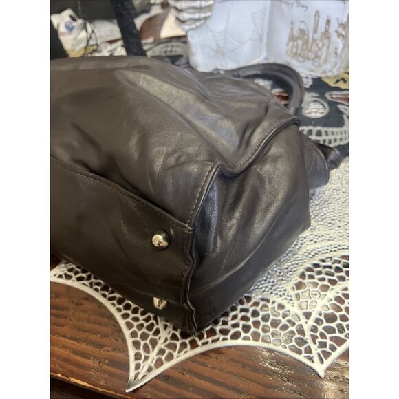 Rebels Firenze Black Italian Leather Handbag Shoulder Bag Purse - Picture 5 of 16